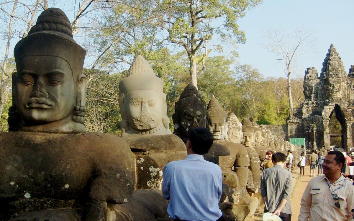 The Angkor Thom Gate, Angkor, Cambodia