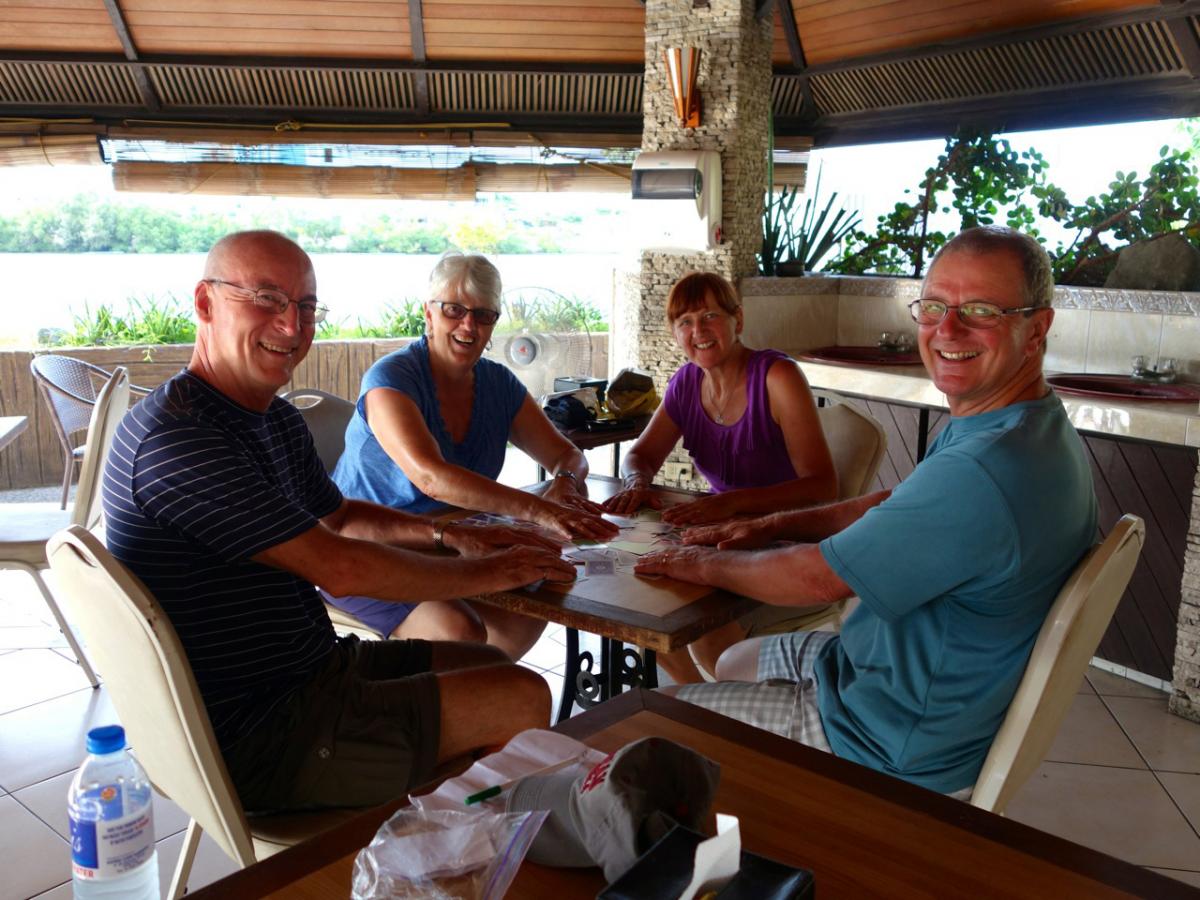 Ron & Lauris (L) and John and Hilda Van Gyssel (R)