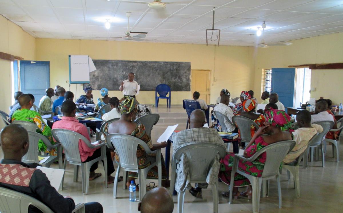 David facilitating a trauma healing workshop.