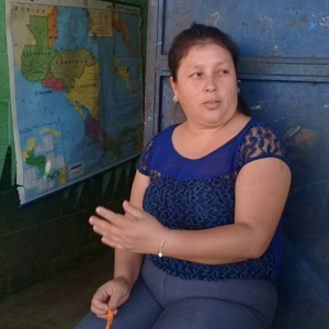Kindergarten teacher Sucely de Leon