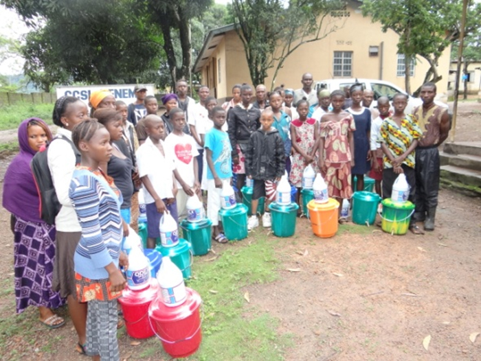 Arrival of hand washing equipment